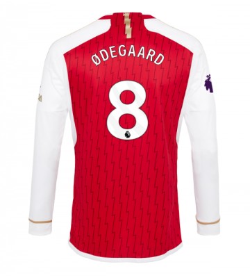 Arsenal Martin Odegaard #8 Koszulka Podstawowych 2023-24 Długi Rękaw
